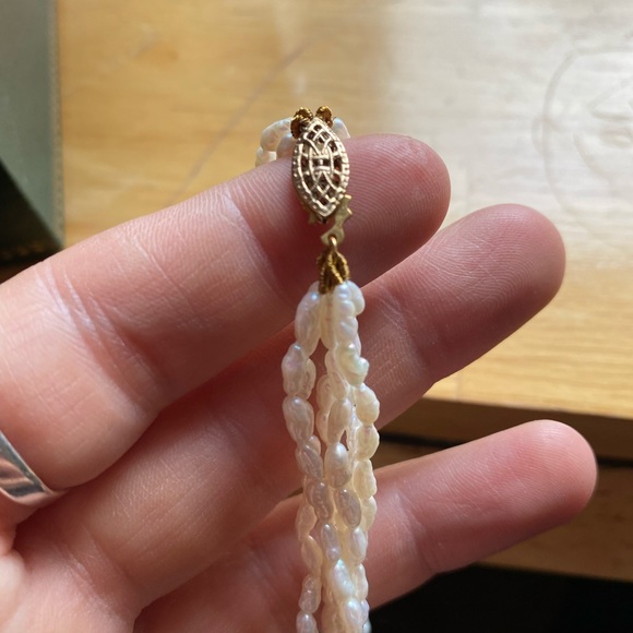 PEARLS PEARLS PEARLS. Rice pearl parure - Picture 4 of 4